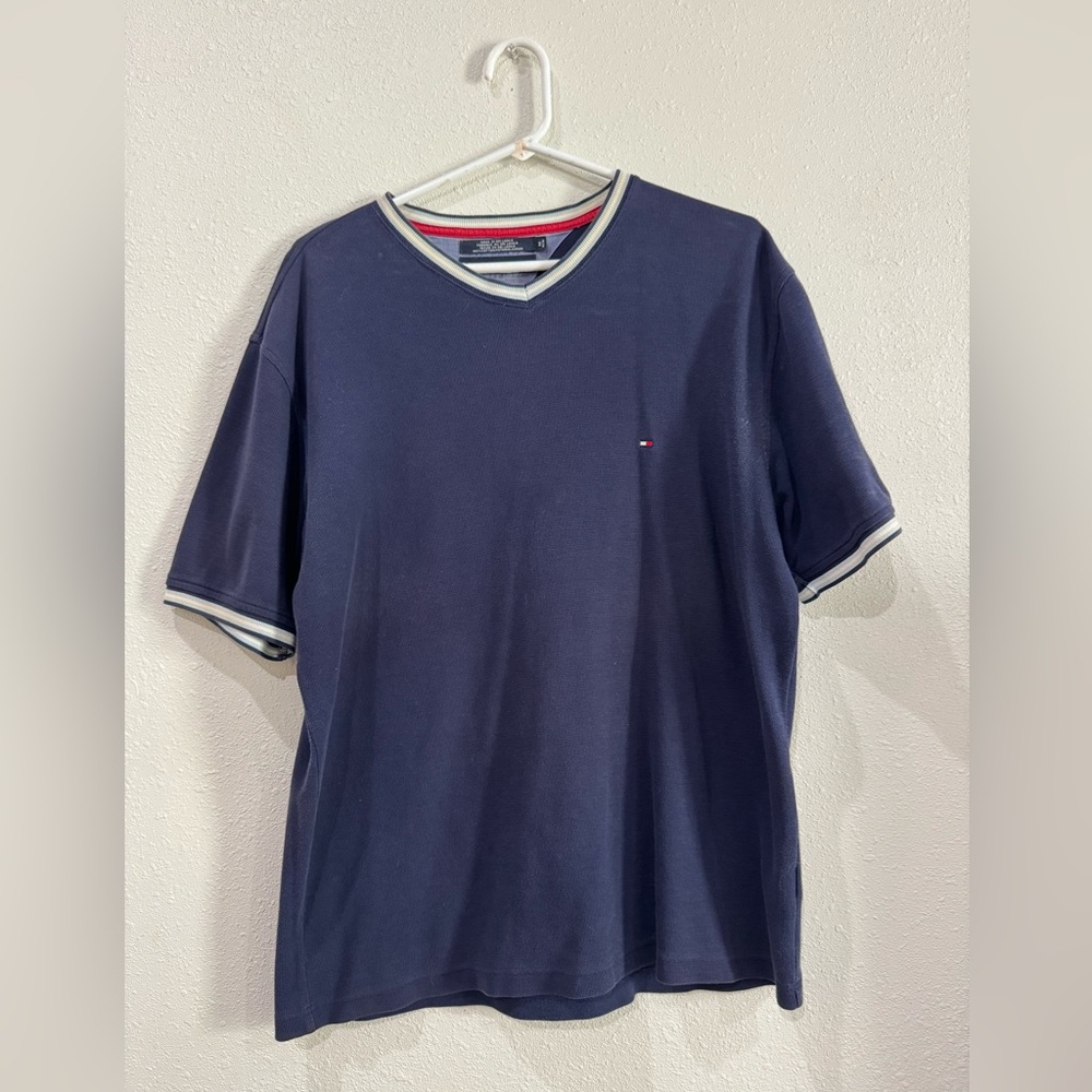 Tommy Hilfiger Navy V-Neck Tee